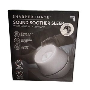SHARPER IMAGE®
SOUND SOOTHER SLEEP
WHITE NOISE WITH LED GLOW